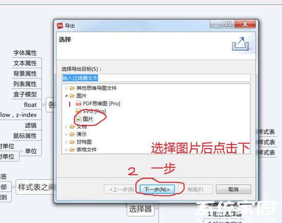 XMind图片格式设置步骤图解