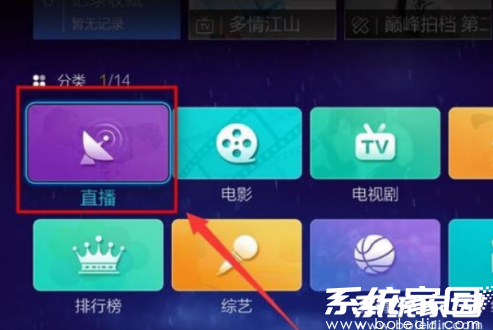 直播应用频道分类目录